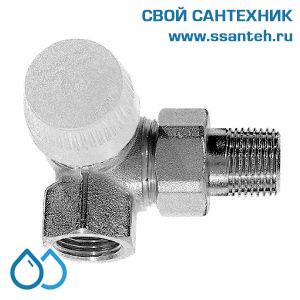 17983 Honeywell V2000LUB15 Клапан термостатический радиаторный трехосевой левый, 1/2", Kvs 1.0, Ру 10, 130 С, dPmax=1бар, высокий расход